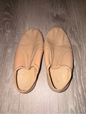 Stella Beige Slip-On Dance Shoes